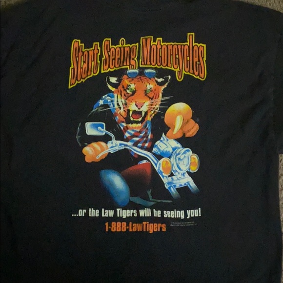 Law tigers motorcycle shirt
